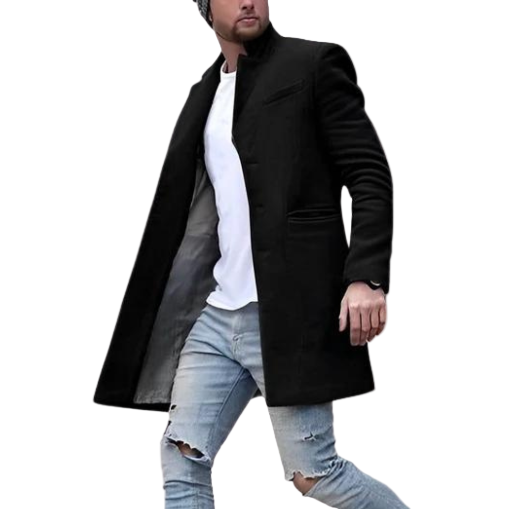 Heren Casual Jas Met Uniek Design 0