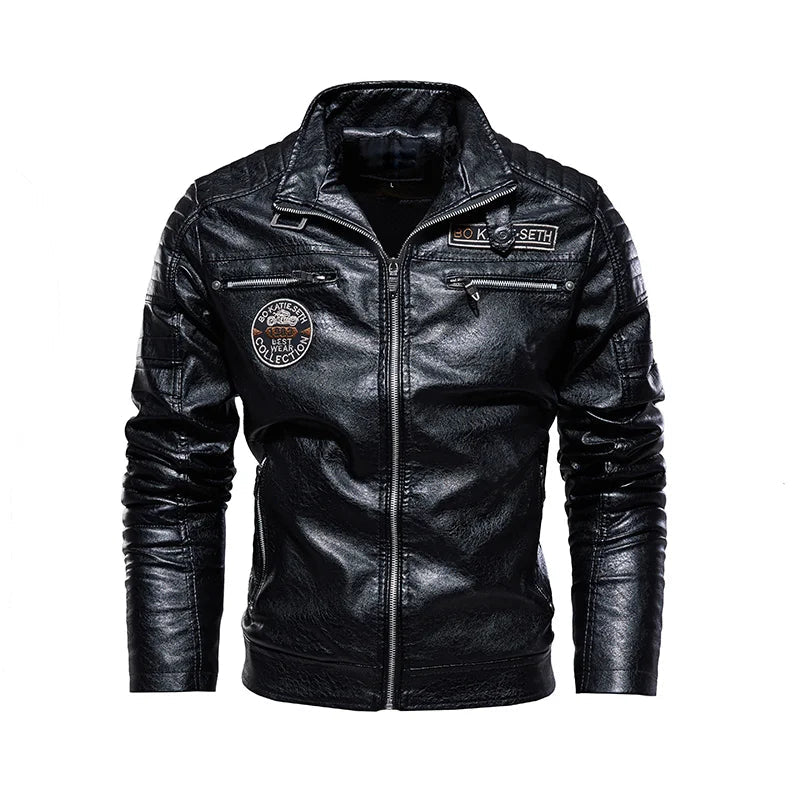 Heren Casual Leren Winterjack 1