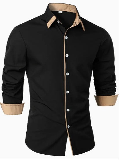 Heren Casual Overhemd Lange Mouwen Ademend 0