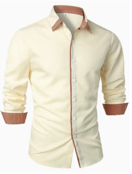 Heren Casual Overhemd Lange Mouwen Ademend 1