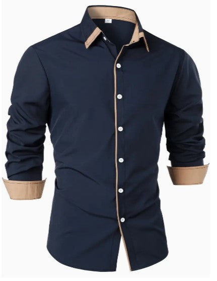 Heren Casual Overhemd Lange Mouwen Ademend 2
