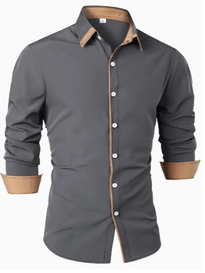 Heren Casual Overhemd Lange Mouwen Ademend 3