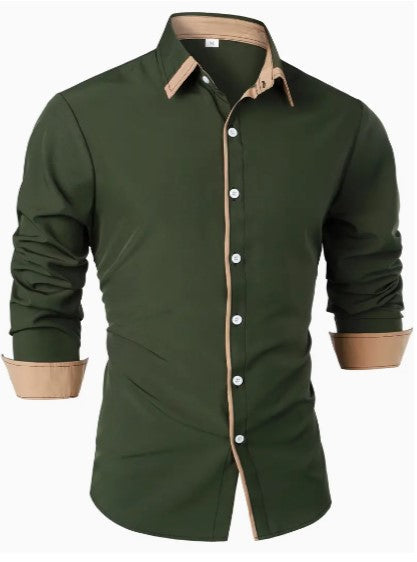 Heren Casual Overhemd Lange Mouwen Ademend 4