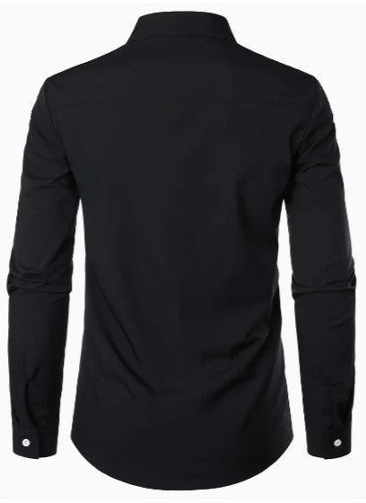 Heren Casual Overhemd Lange Mouwen Ademend 5