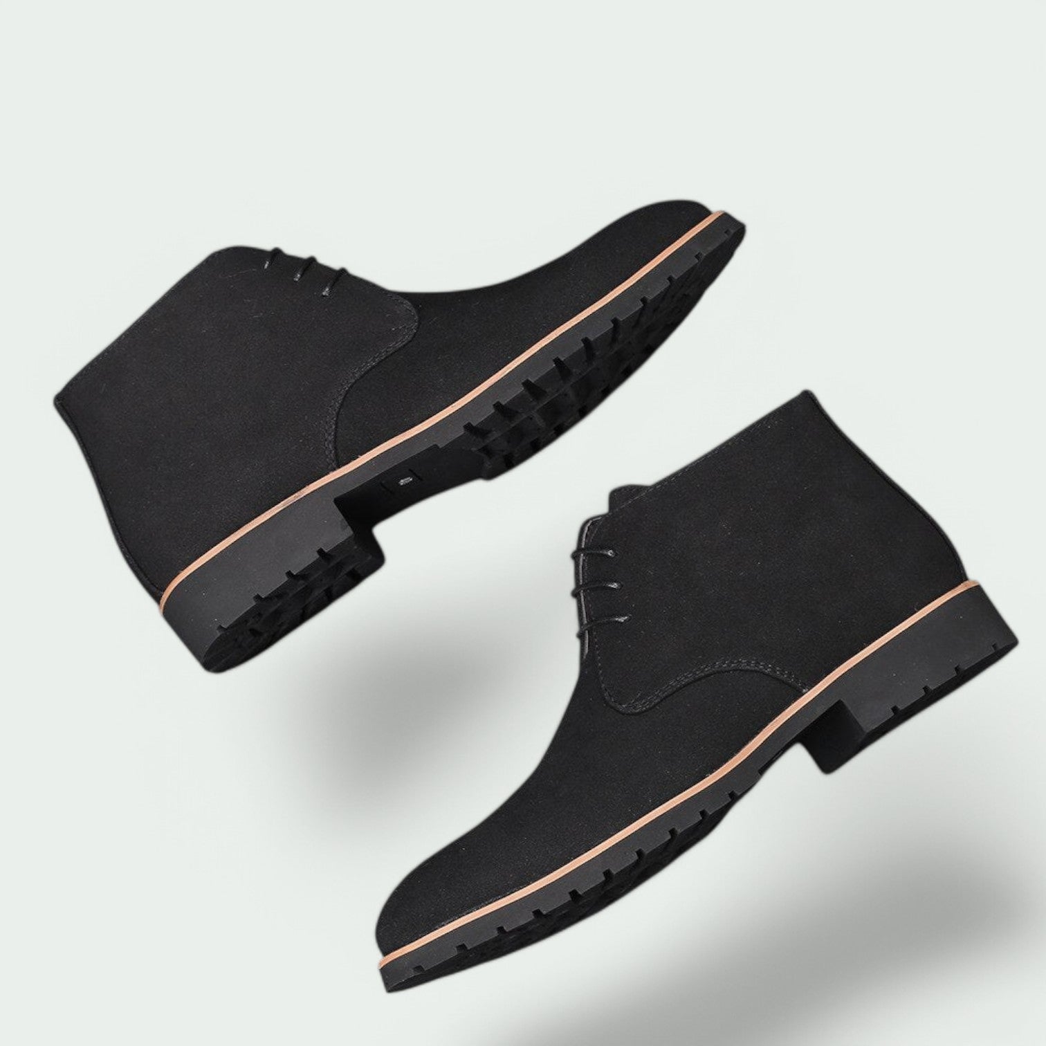 Heren Casual Suède Bottines Met Robuuste Zool 2