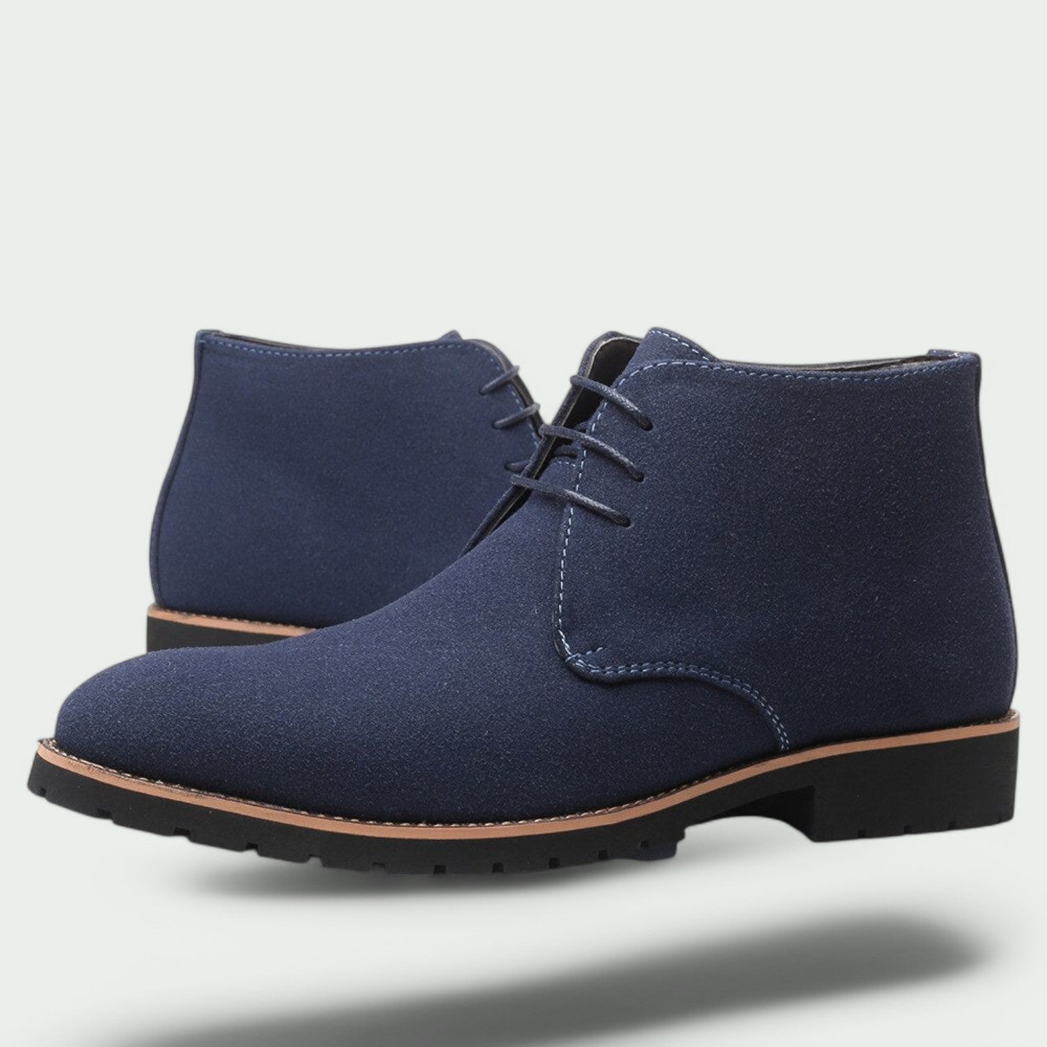 Heren Casual Suède Bottines Met Robuuste Zool 4