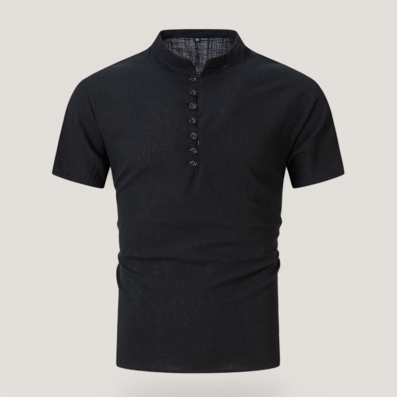 Heren Chemise Katoen en Linnen Vintage Stijl 7
