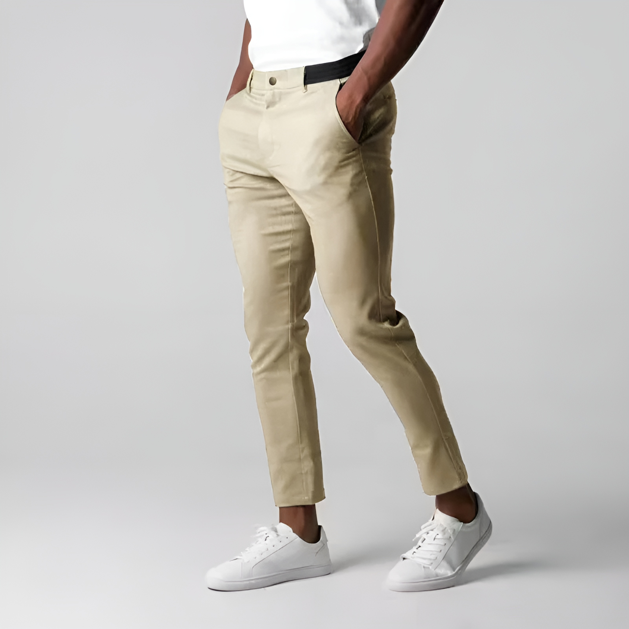 Heren Chino Broek Stretchy Modern Ademend Materiaal 3