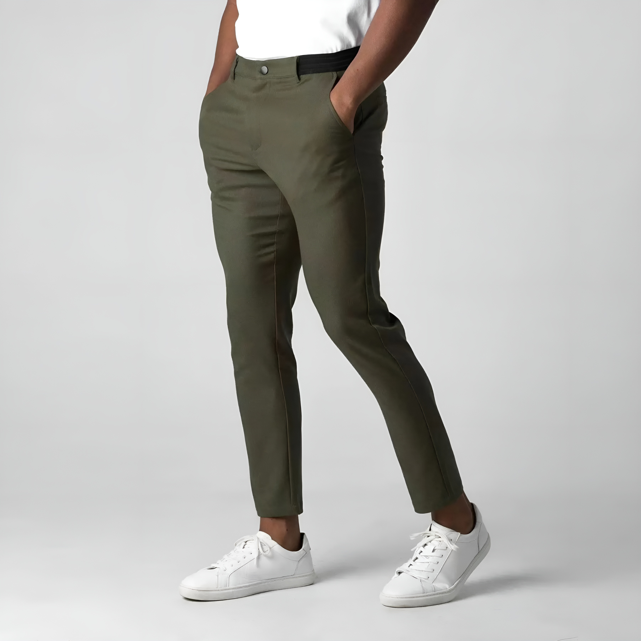 Heren Chino Broek Stretchy Modern Ademend Materiaal 4