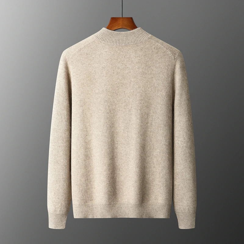 Heren Coltrui Dikke Gebreide Merinowol Cardigan 1