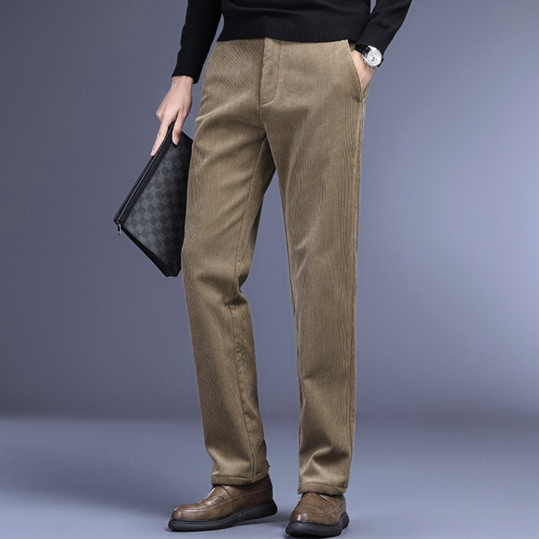 Heren Corduroy Broek Met Vierwegs Stretch 1