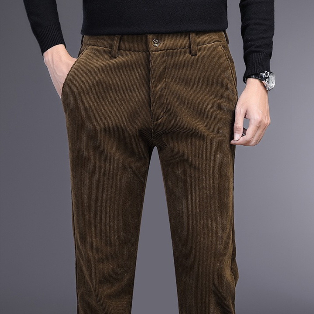 Heren Corduroy Broek Met Vierwegs Stretch 6