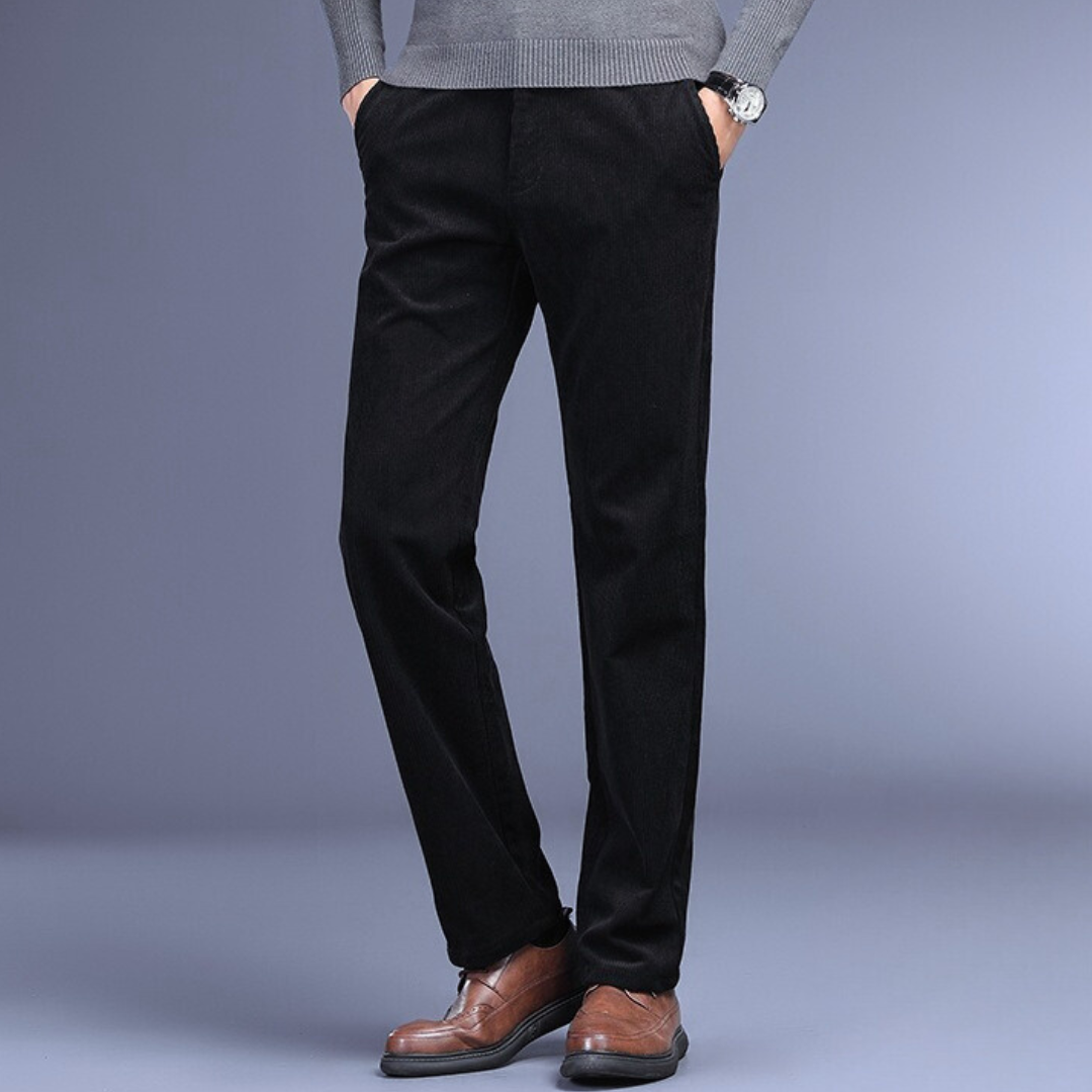 Heren Corduroy Broek Met Vierzijdige Stretch 5