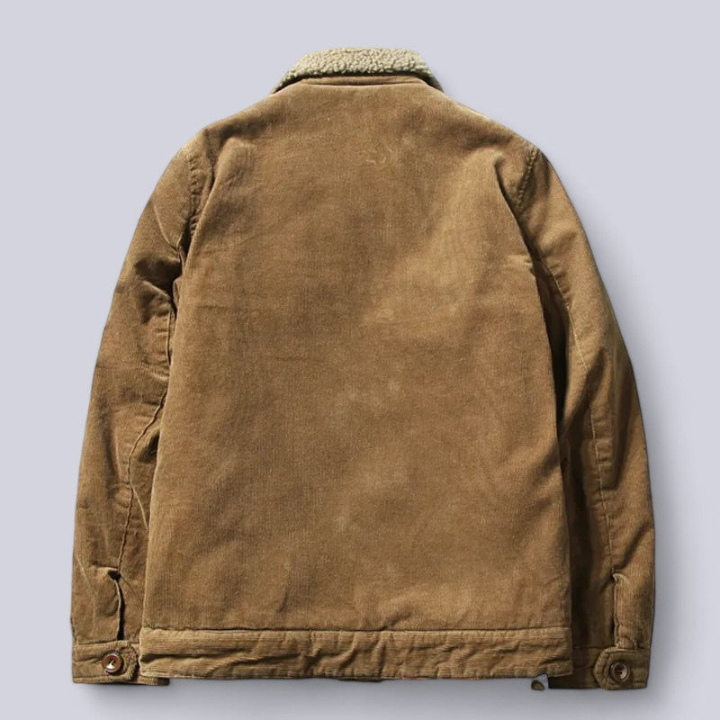 Heren Corduroy Jacket Winddicht Katoen Zachte Voering 2