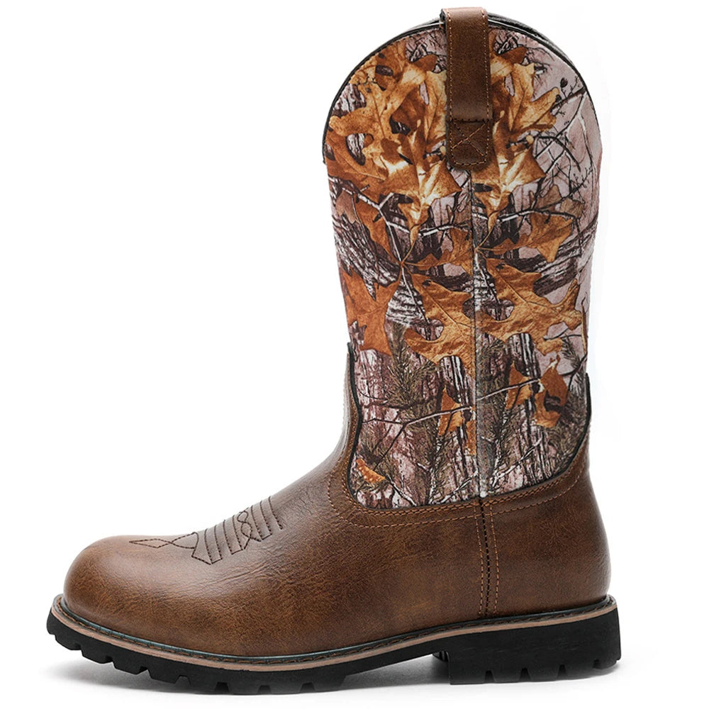 Heren Cowboylaarzen Vintage Leren Antislip 0
