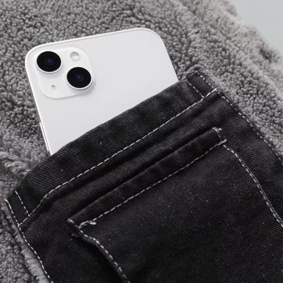 Heren Denim Jack met Fleecevoering 2