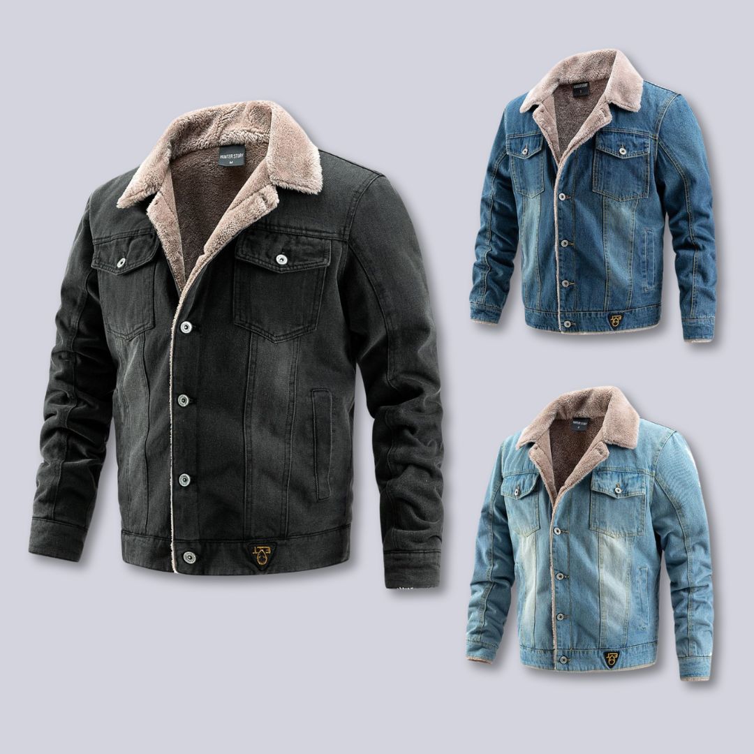Heren Denim Jacket met Padded Binnenvoering 3