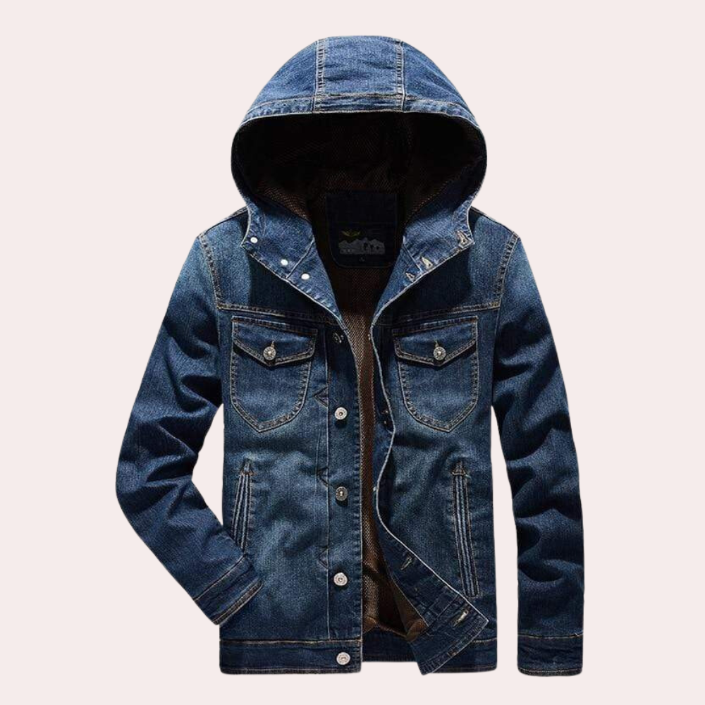 Heren Denim Jas Casual Stijl 1