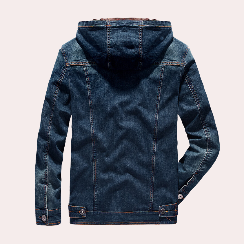 Heren Denim Jas Casual Stijl 2