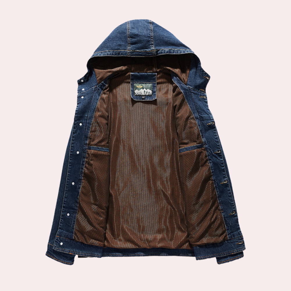 Heren Denim Jas Casual Stijl 3