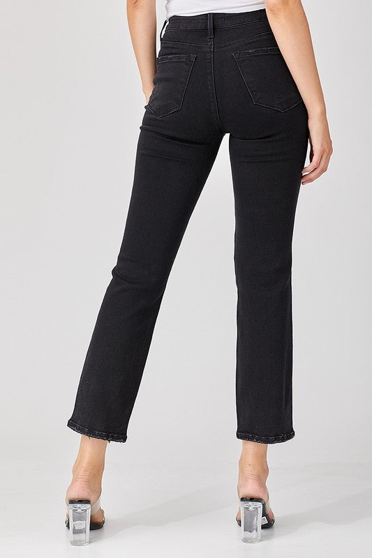 Heren Denim Jeans Distressed Zwart 3