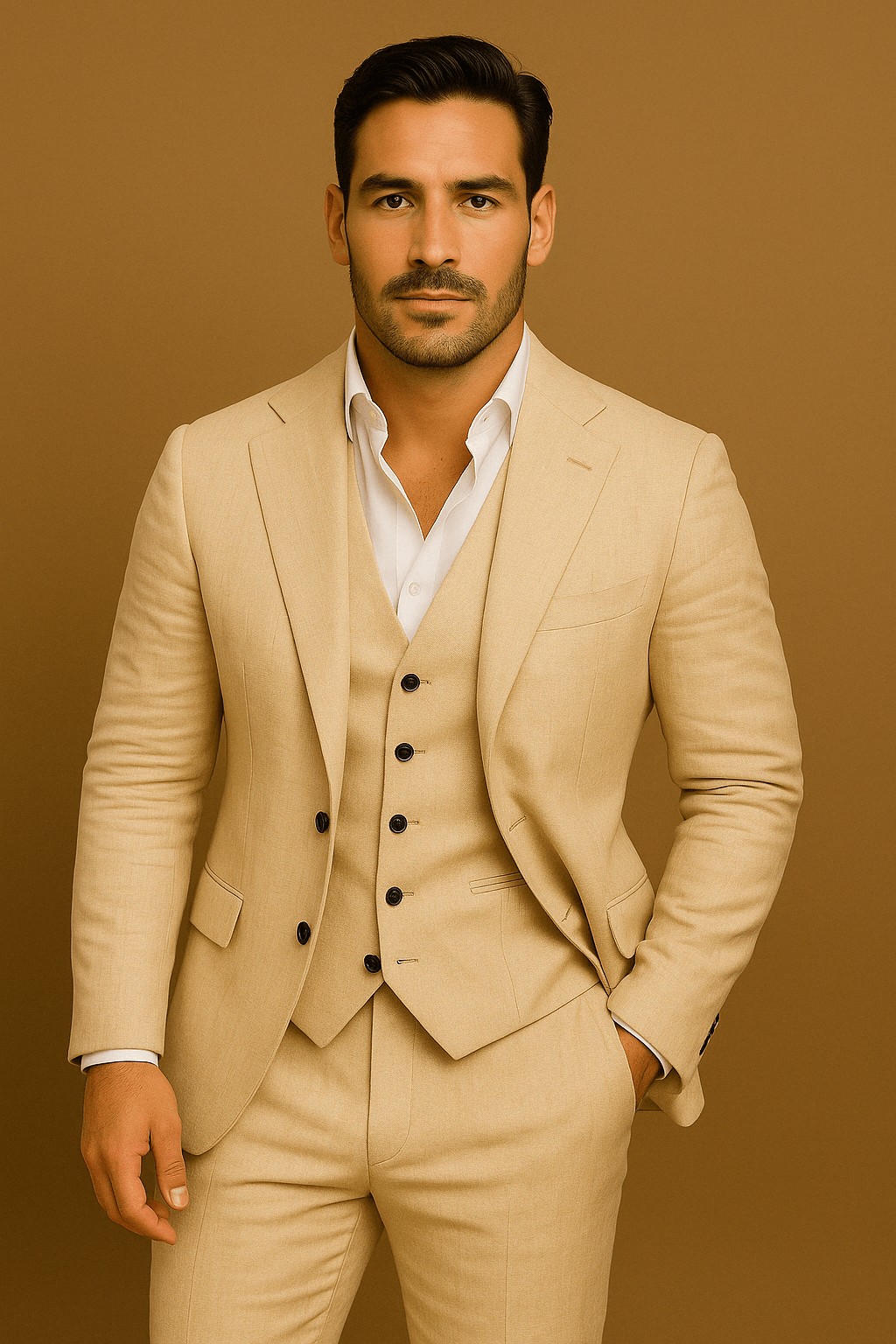 Heren Driedelig Pak voor Bruiloften en Evenementen 14