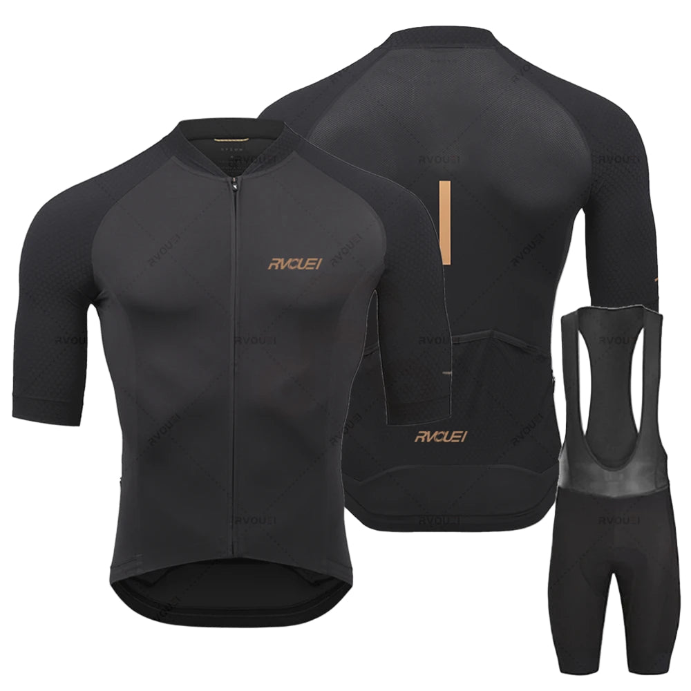 Heren Fietsshirt Lange Mouwen Ademend Sportief Design 0