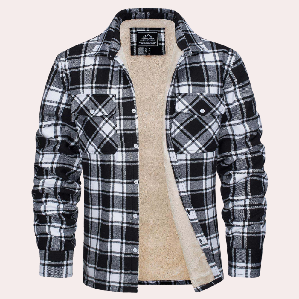 Heren Flanellen Jacket met Voering 3