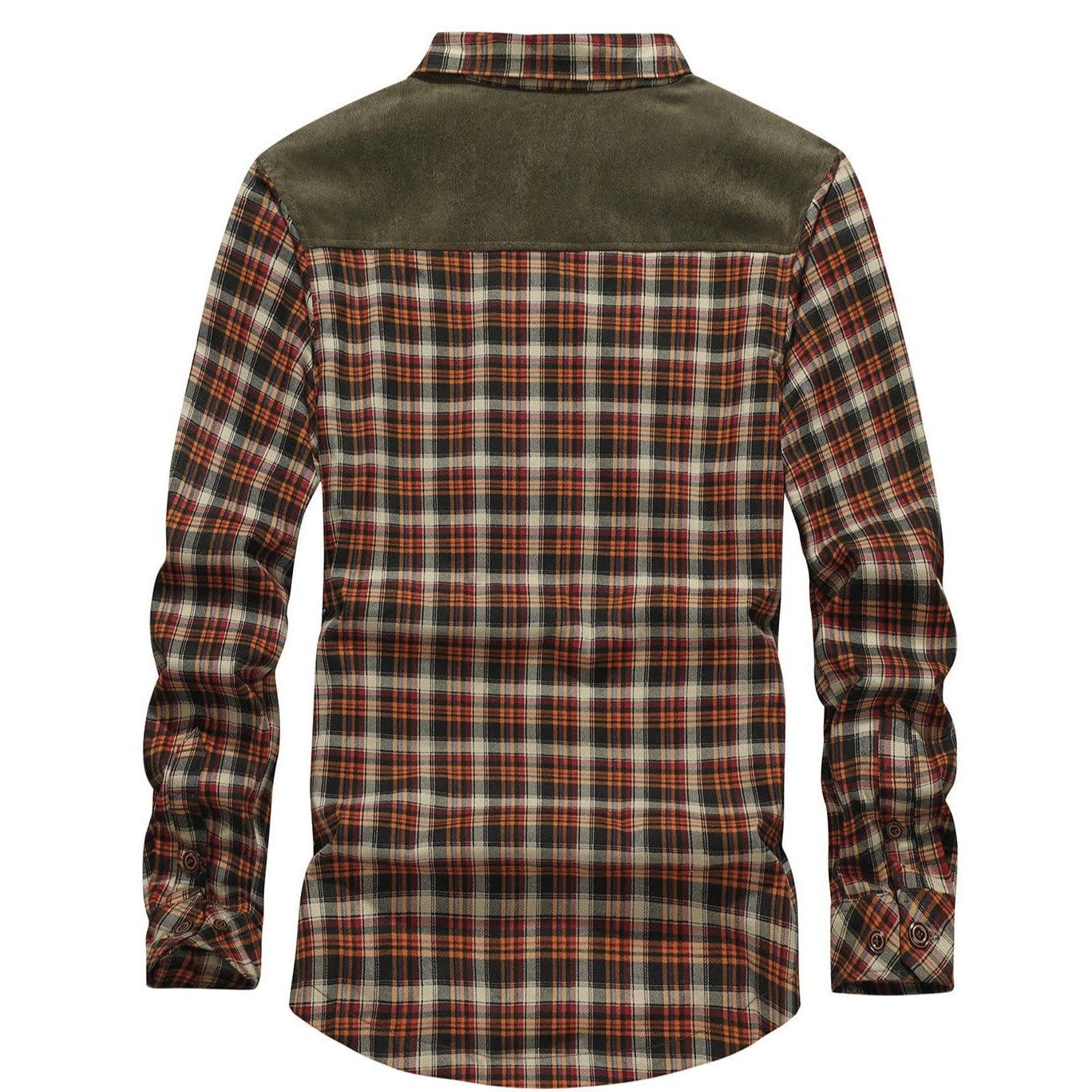 Heren Flanellen Jas Met Fleece Voering 3