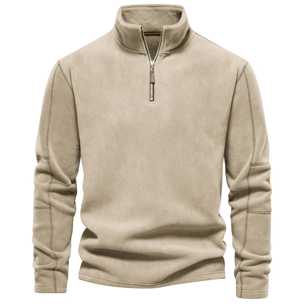 Heren Fleece Jacket Rits Kraag Casual Fleece 11