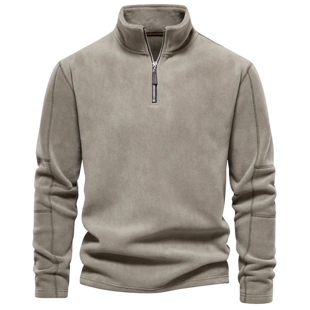 Heren Fleece Jacket Rits Kraag Casual Fleece 12
