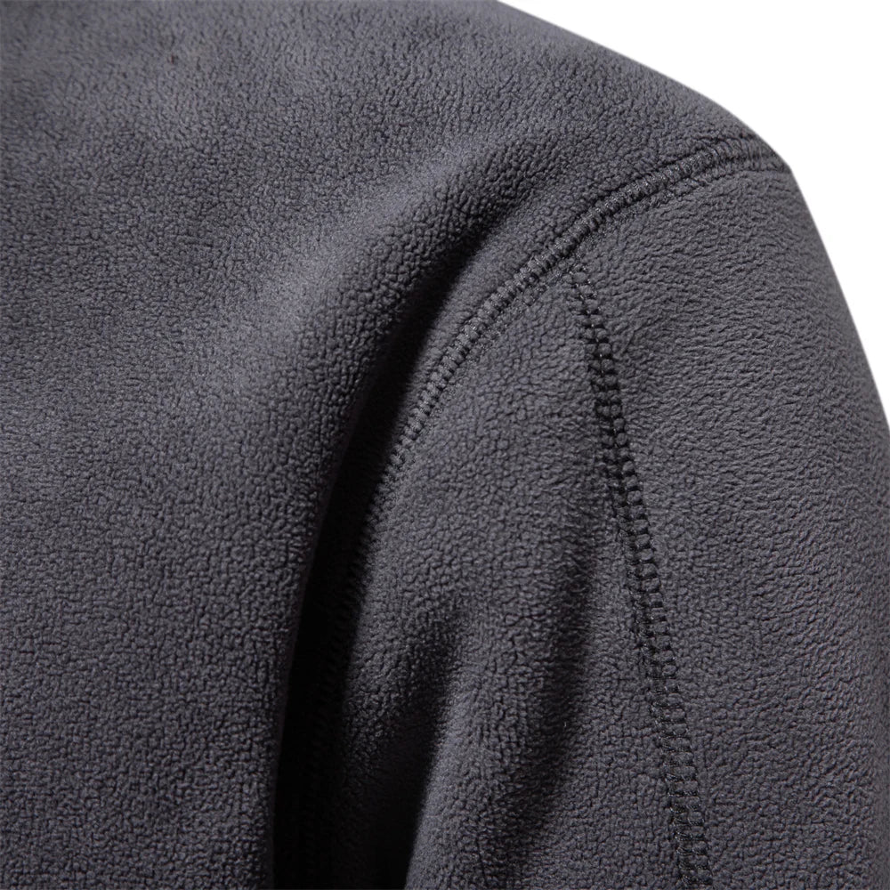 Heren Fleece Jacket Rits Kraag Casual Fleece 4