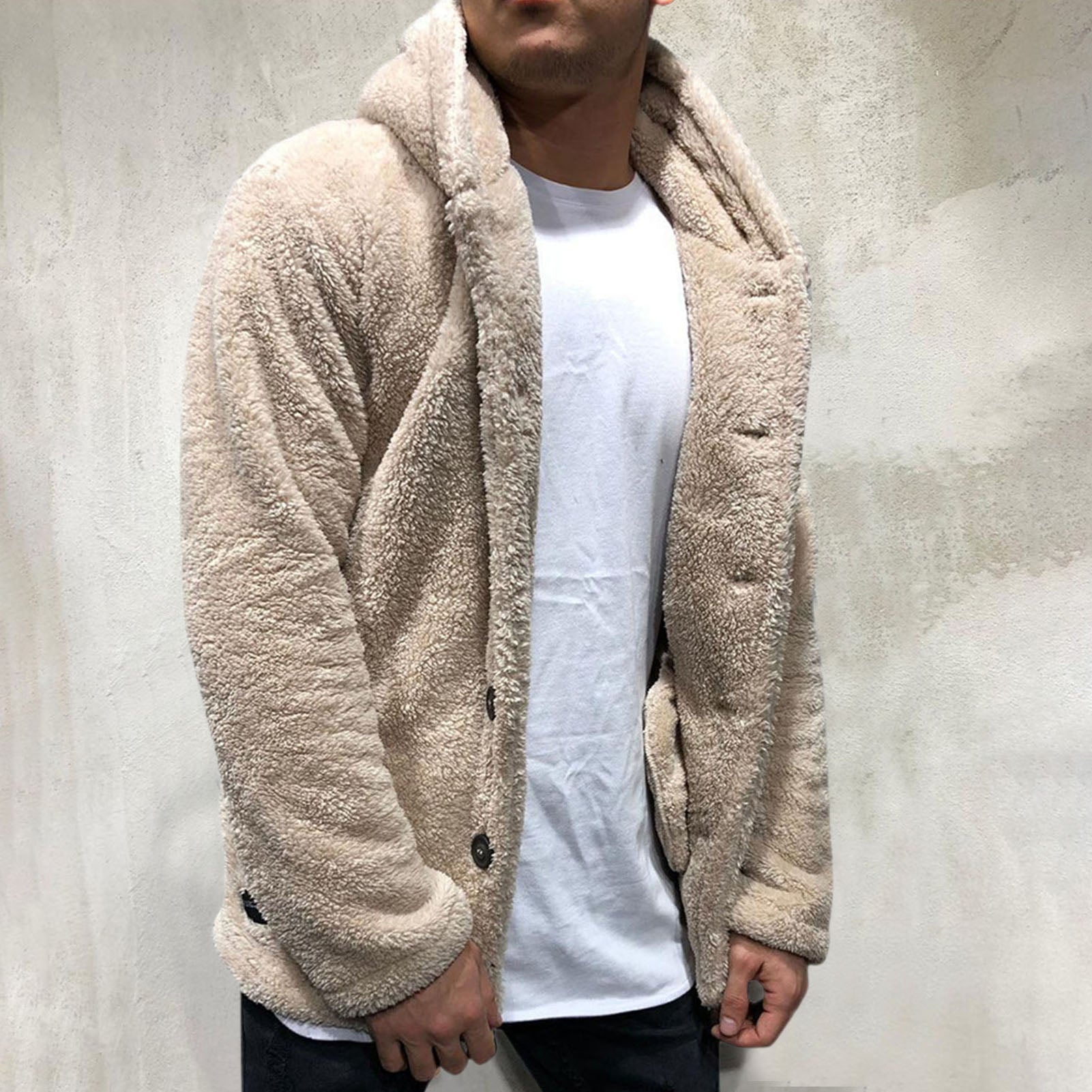 Heren Fleece Jas Casual Stijl 1