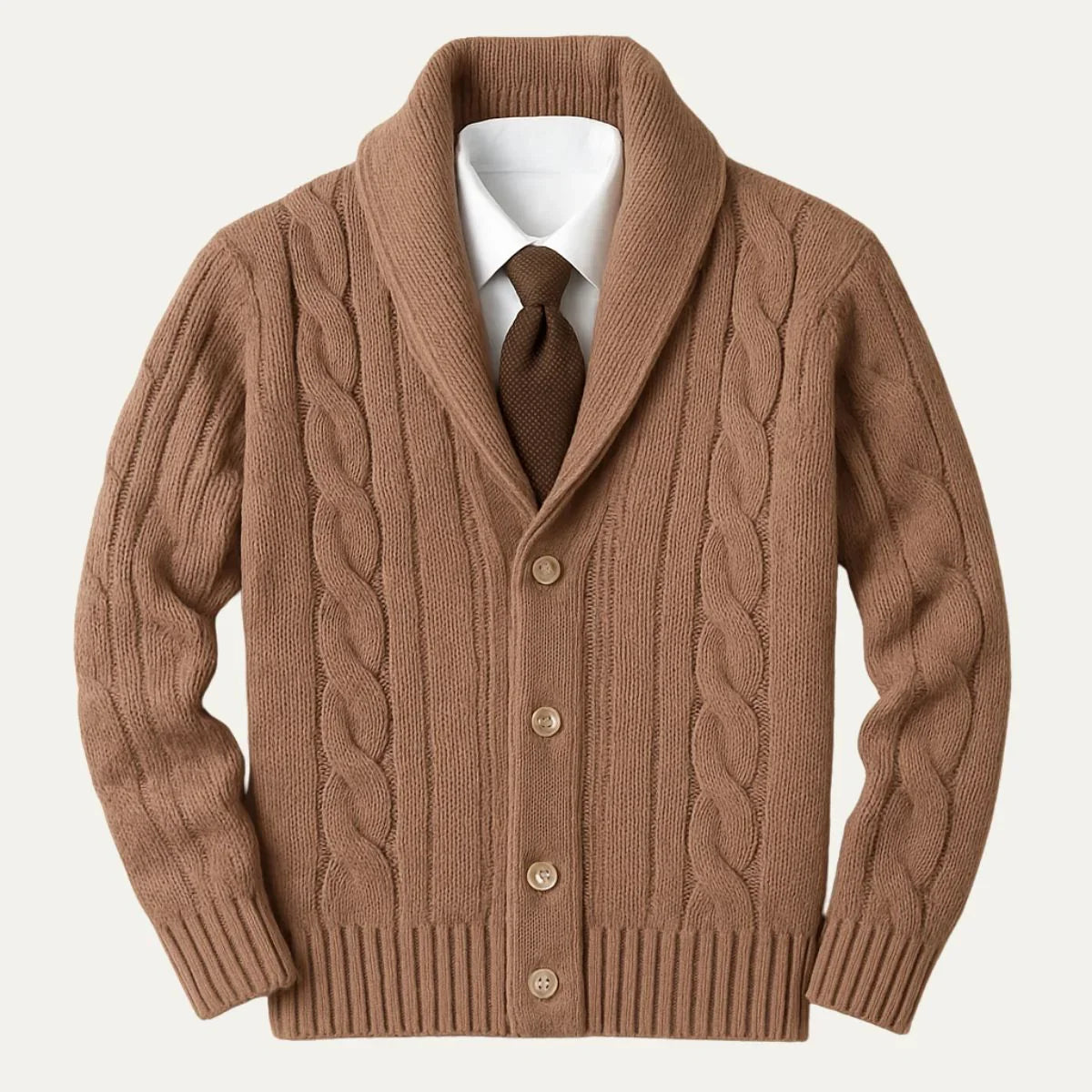 Heren Gebreide Cardigan Sweater 1