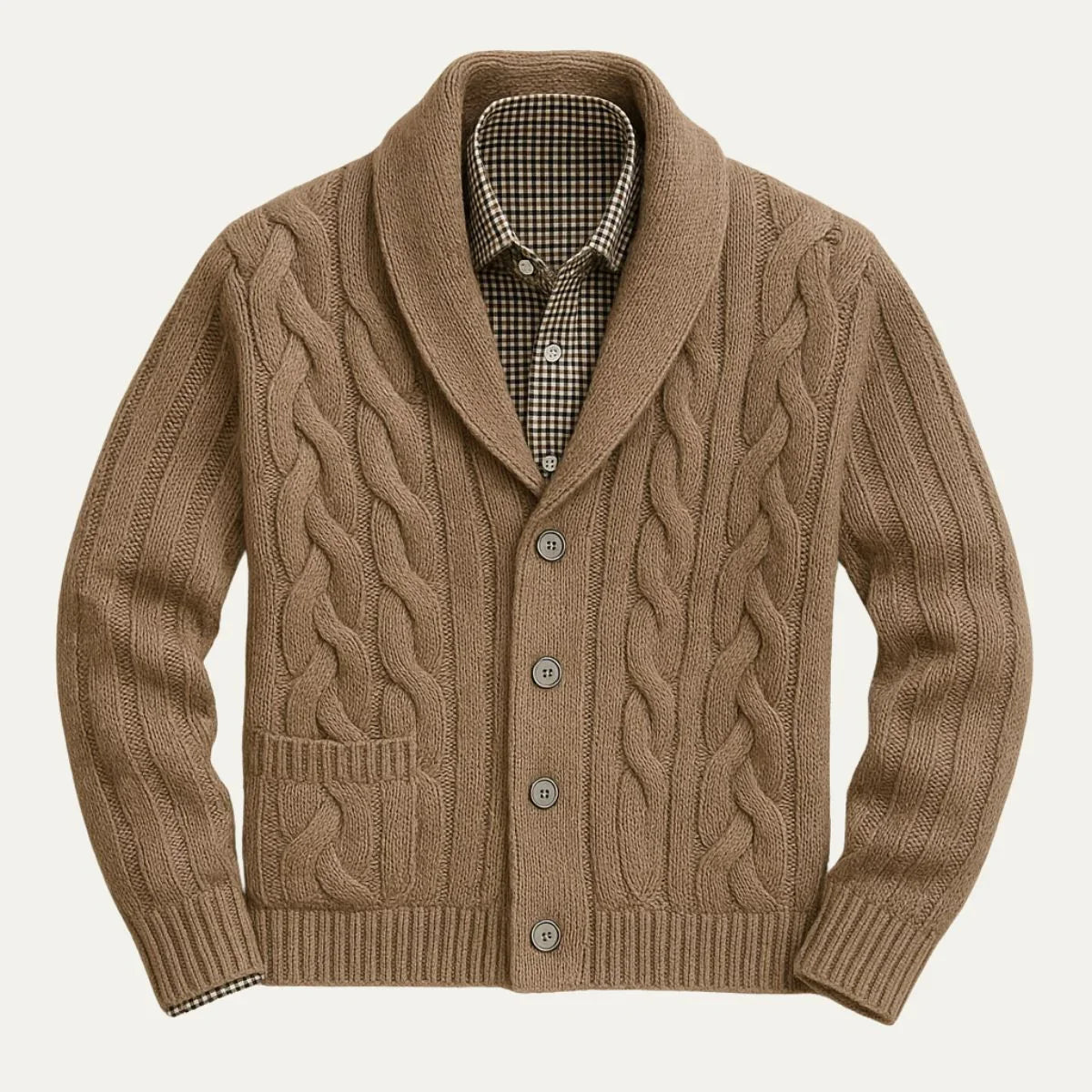 Heren Gebreide Cardigan Sweater 2