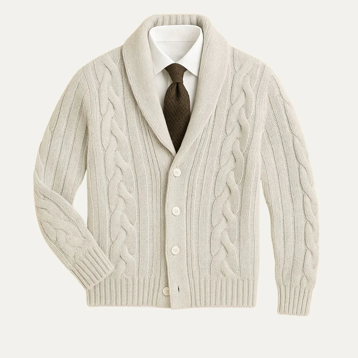 Heren Gebreide Cardigan Sweater 4