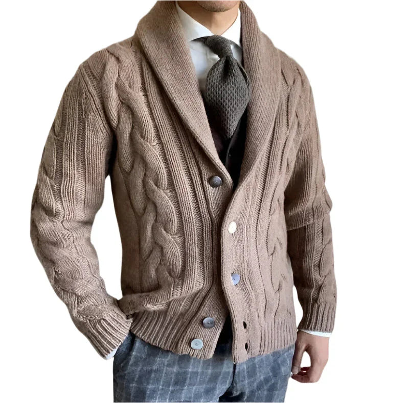Heren Gebreide Cardigan Sweater 6