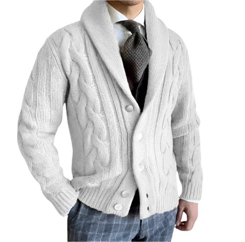 Heren Gebreide Cardigan Sweater 8