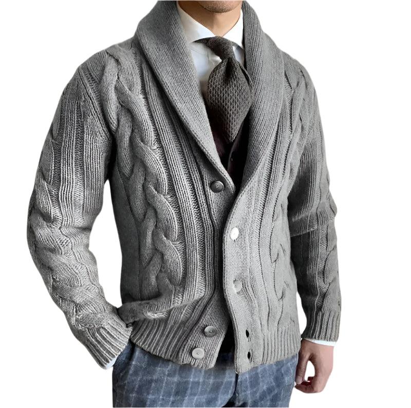 Heren Gebreide Cardigan Sweater 9