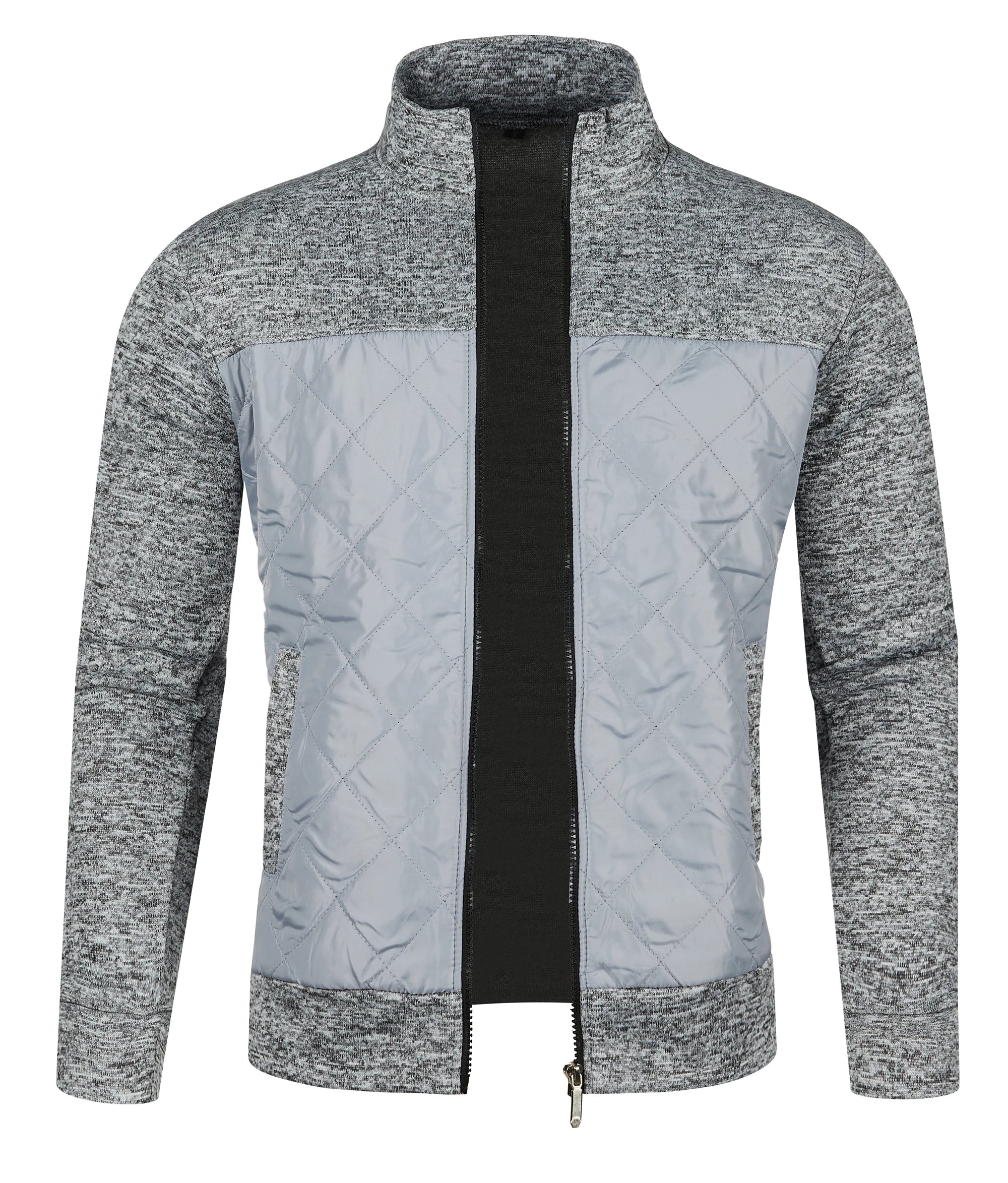 Heren Gebreide Casual Buitenjas met Staande Kraag 8