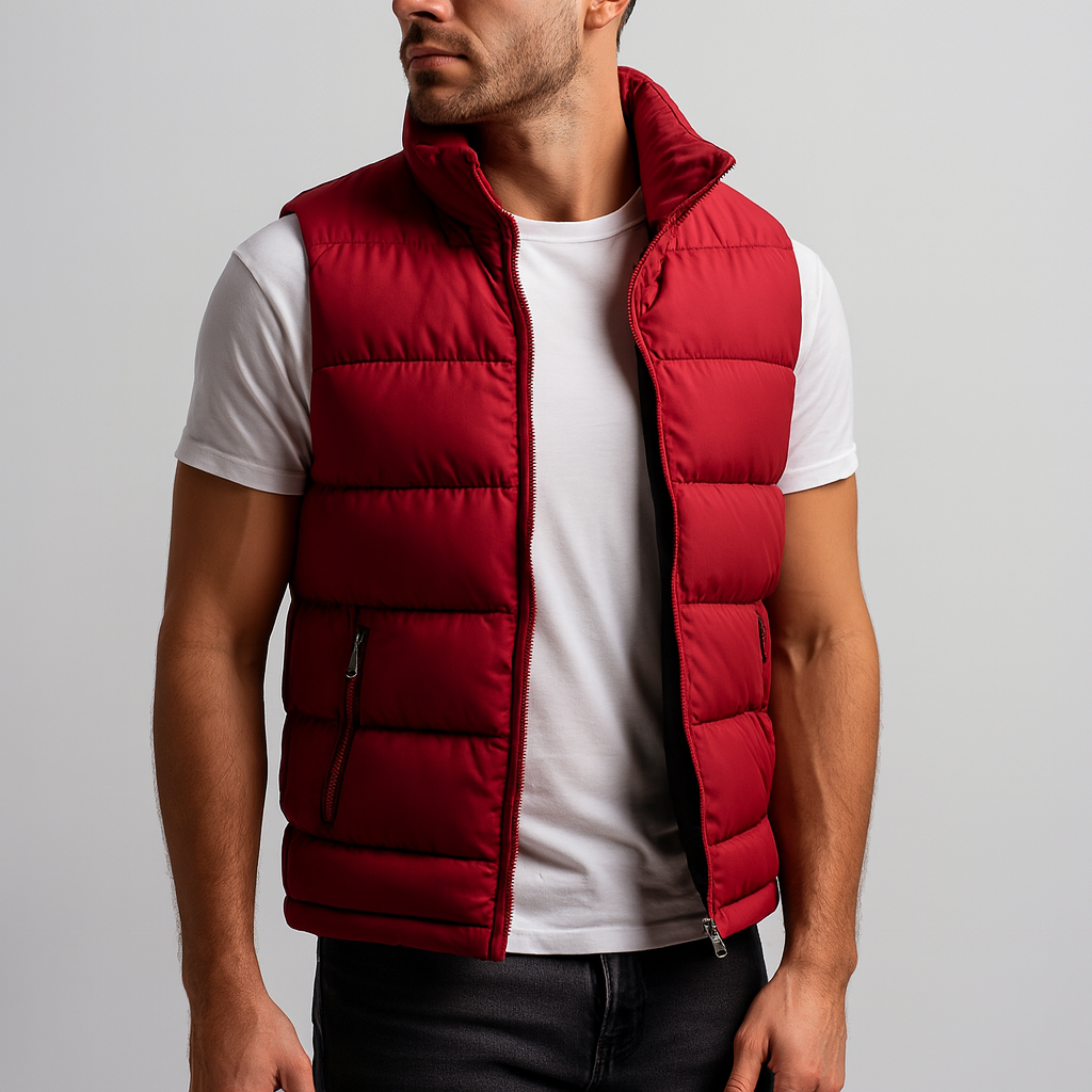 Heren Gewatteerd Vest voor Comfort en Warmte 1