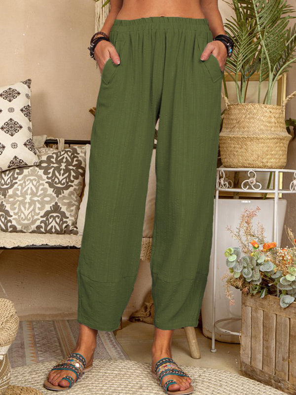 Heren Harem Broek Losse Katoen-Linnen Casual Pantalon 1