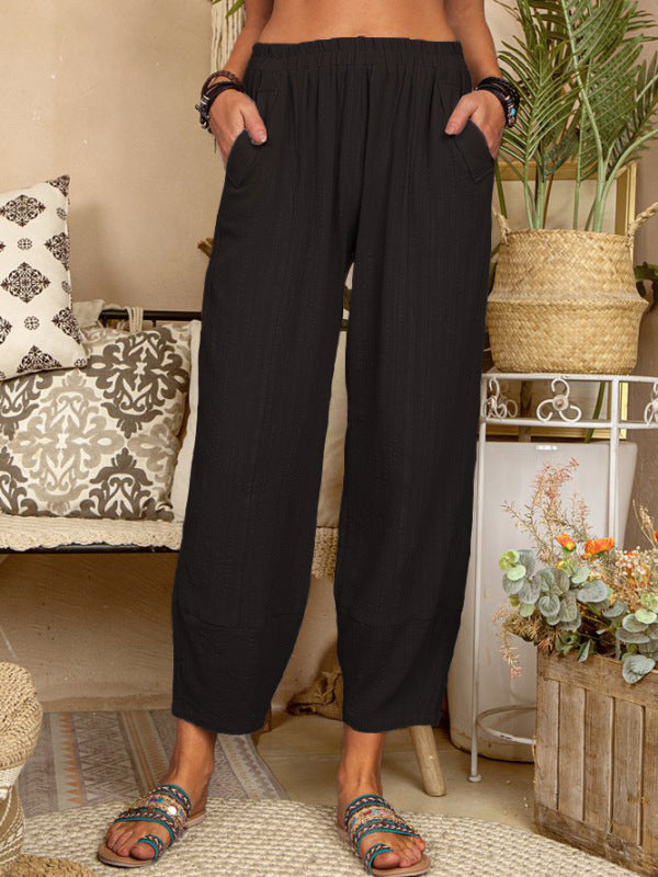 Heren Harem Broek Losse Katoen-Linnen Casual Pantalon 10