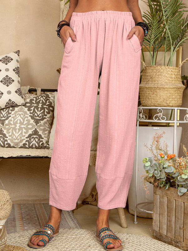 Heren Harem Broek Losse Katoen-Linnen Casual Pantalon 11