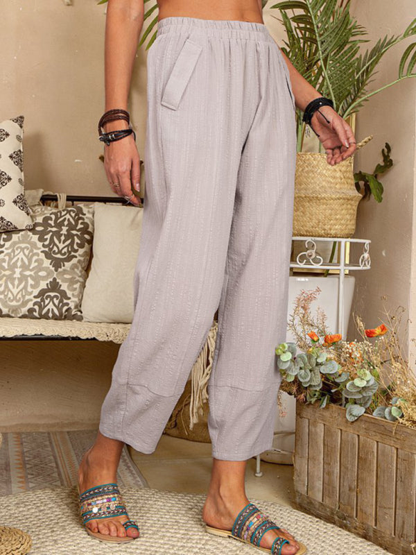 Heren Harem Broek Losse Katoen-Linnen Casual Pantalon 3