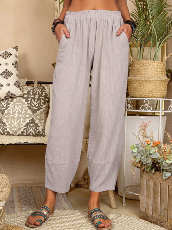 Heren Harem Broek Losse Katoen-Linnen Casual Pantalon 5
