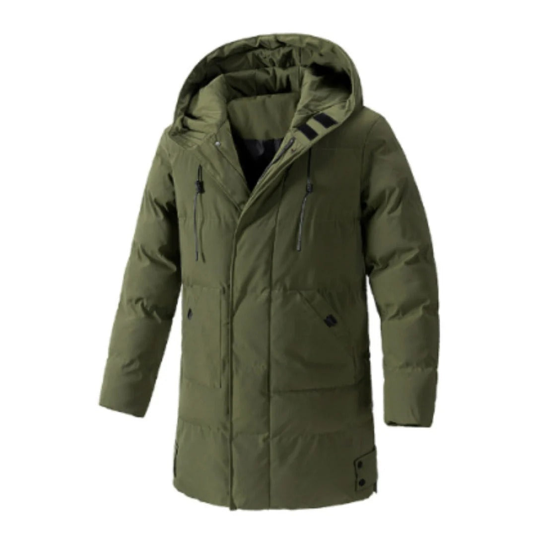 Heren Hooded Jacket Waterafstotend Geïsoleerd Gequilt 2