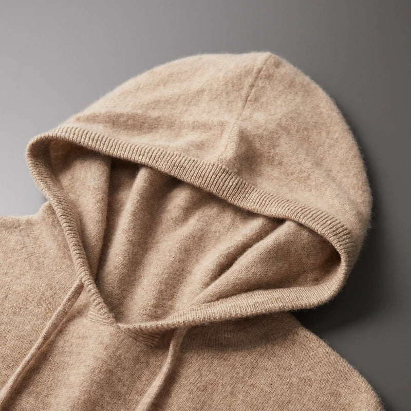 Heren Hoodie 100% Merinowol Luxe Comfort Ademend Casual Design 5