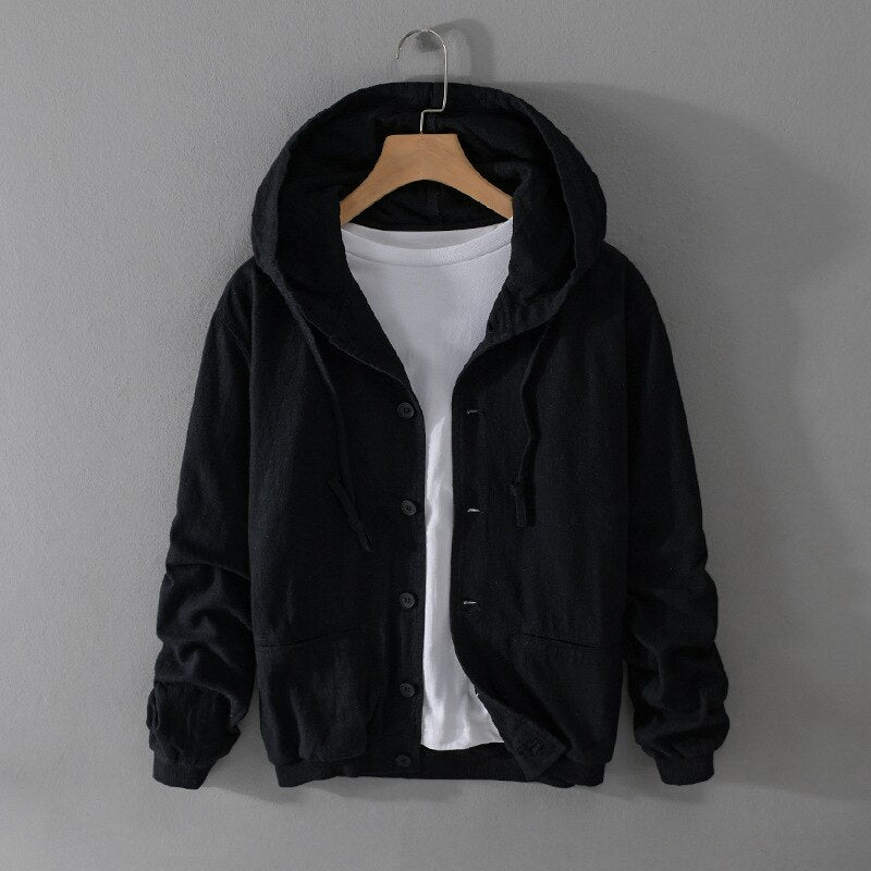 Heren Hoodie Casual Katoen en Linnen Met Capuchon 2