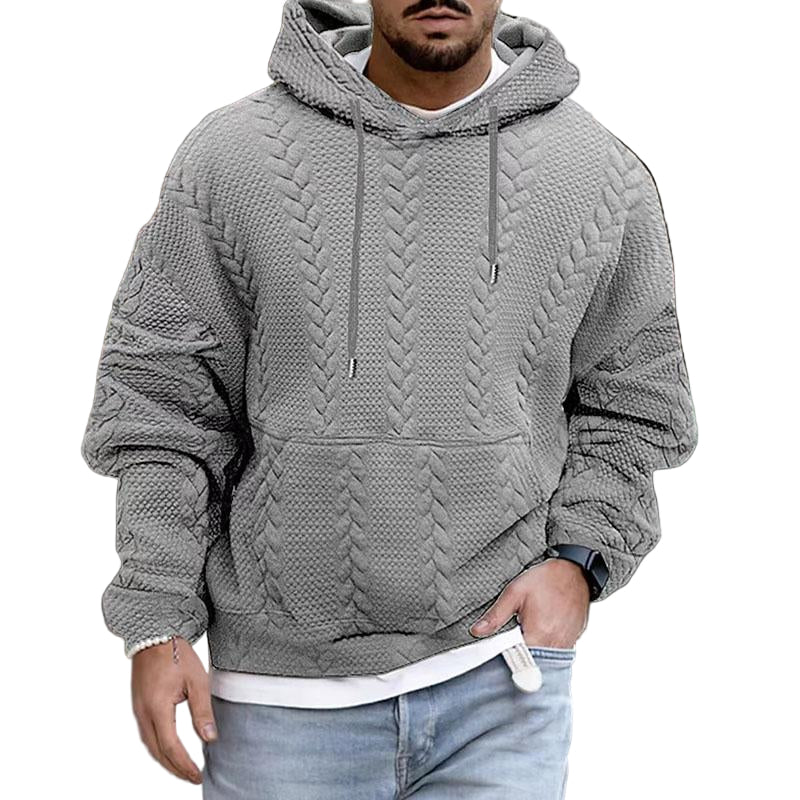 Heren Hoodie Casual Met Kangoeroezak En Moderne Print 0